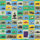 Illustration for article titled All the cars of Back to the Future in one cool poster
